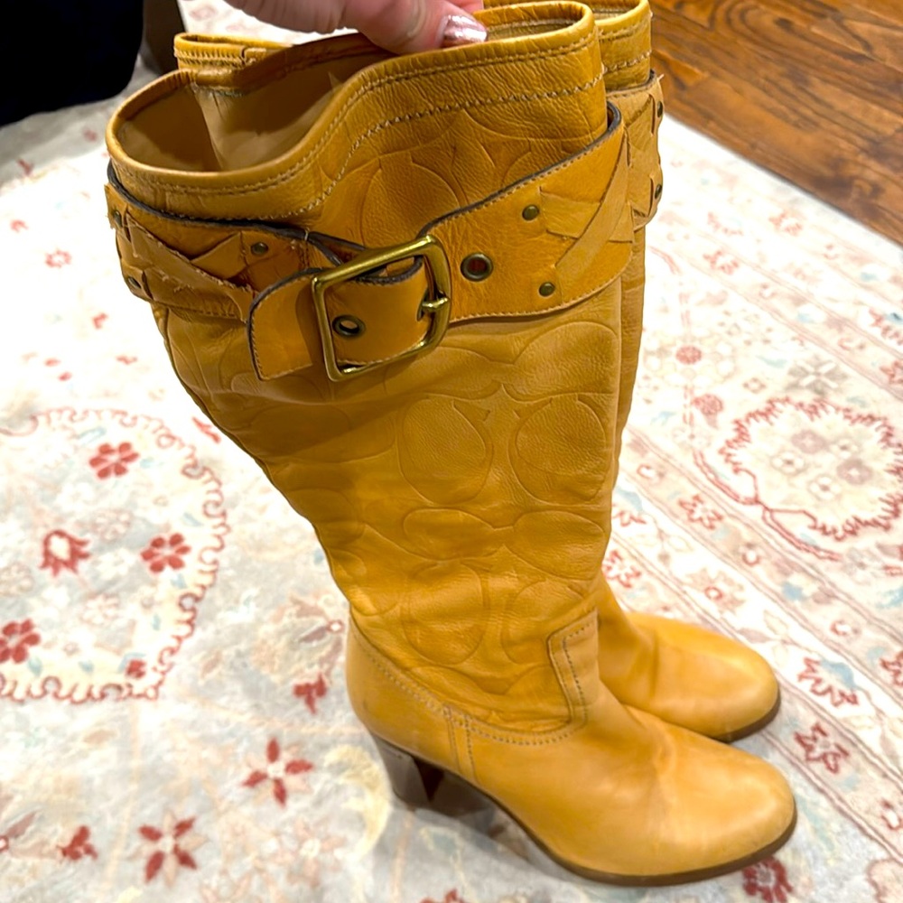 Coach soft Italian leather Boots